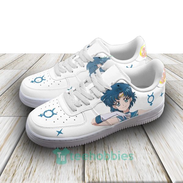 sailor mercury sailor moon anime white air force shoes 2 uuWAY 600x600px Sailor Mercury Sailor Moon Anime White Air Force Shoes