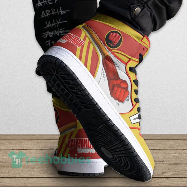 saitama custom one punch man anime air hightop shoes 4 5z0j9 600x600px Saitama Custom One Punch Man Anime Air Hightop Shoes