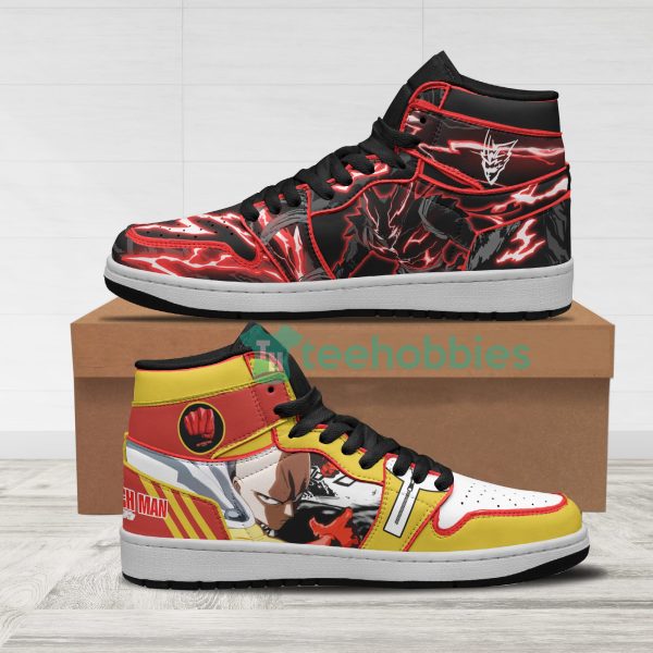saitama x garou custom one punch man anime air hightop shoes 1 55uEi 600x600px Saitama x Garou Custom One Punch Man Anime Air Hightop Shoes