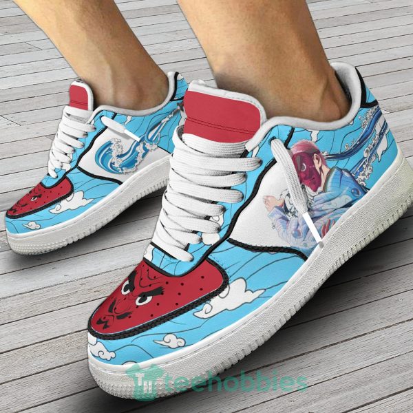 sakonji urokodaki custom demon slayer anime blue air force shoes 4 fvubS 600x600px Sakonji Urokodaki Custom Demon Slayer Anime Blue Air Force Shoes
