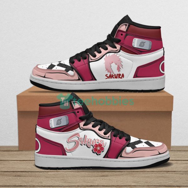 sakura haruno custom naruto anime air jordan hightop shoes 1 B6mnV 600x600px Sakura Haruno Custom Naruto Anime Air Jordan Hightop Shoes