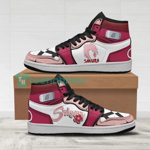 sakura haruno custom naruto anime air jordan hightop shoes 1 tRlTM 600x600px Sakura Haruno Custom Naruto Anime Air Jordan Hightop Shoes