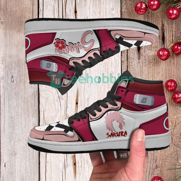 sakura haruno custom naruto anime air jordan hightop shoes 2 qG90w 600x600px Sakura Haruno Custom Naruto Anime Air Jordan Hightop Shoes