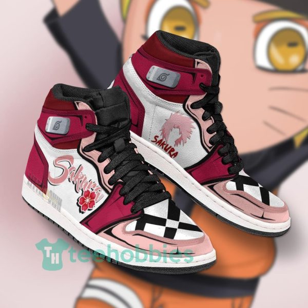 sakura haruno custom naruto anime air jordan hightop shoes 3 gCd2s 600x600px Sakura Haruno Custom Naruto Anime Air Jordan Hightop Shoes