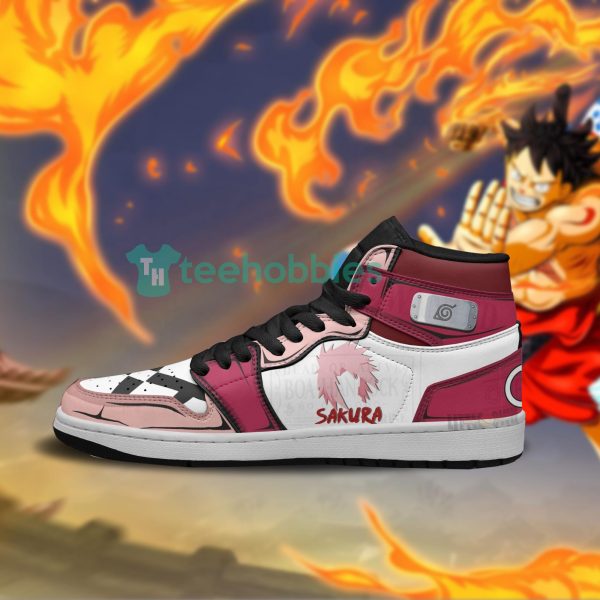 sakura haruno custom naruto anime air jordan hightop shoes 4 PXcQ8 600x600px Sakura Haruno Custom Naruto Anime Air Jordan Hightop Shoes