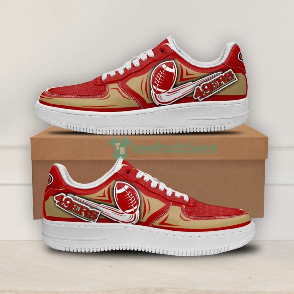 san francisco 49ers custom ball air force shoes for fans 1 qbh0l 600x600px San Francisco 49ers Custom Ball Air Force Shoes For Fans