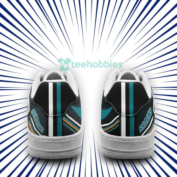 san jose sharks logo and striped style air force shoes for fans 3 dBkLf 600x600px San Jose Sharks Logo And Striped Style Air Force Shoes For Fans