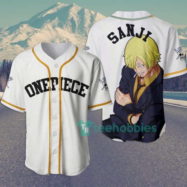 sanji one piece custom anime jersey baseball shirt for fans 1 2EquD 600x600px Sanji One Piece Custom Anime Jersey Baseball Shirt For Fans