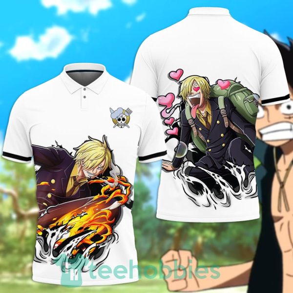 sanji polo shirt custom anime one piece for anime fans 1 JA2wz 600x600px Sanji Polo Shirt Custom Anime One Piece For Anime Fans