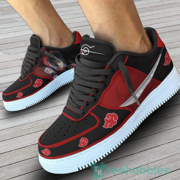 sasuke akatsuki custom naruto anime fans air force shoes 4 PQ76L 600x600px Sasuke Akatsuki Custom Naruto Anime Fans Air Force Shoes