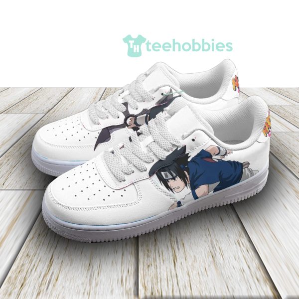 sasuke custom naruto anime fans white air force shoes 3 A8h7D 600x600px Sasuke Custom Naruto Anime Fans White Air Force Shoes