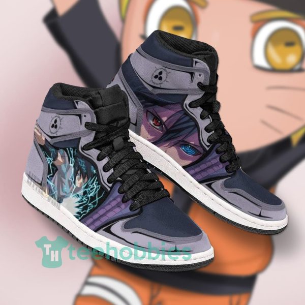 sasuke mangekyou sharingan custom naruto anime air jordan hightop shoes 2 WMscB 600x600px Sasuke Mangekyou Sharingan Custom Naruto Anime Air Jordan Hightop Shoes