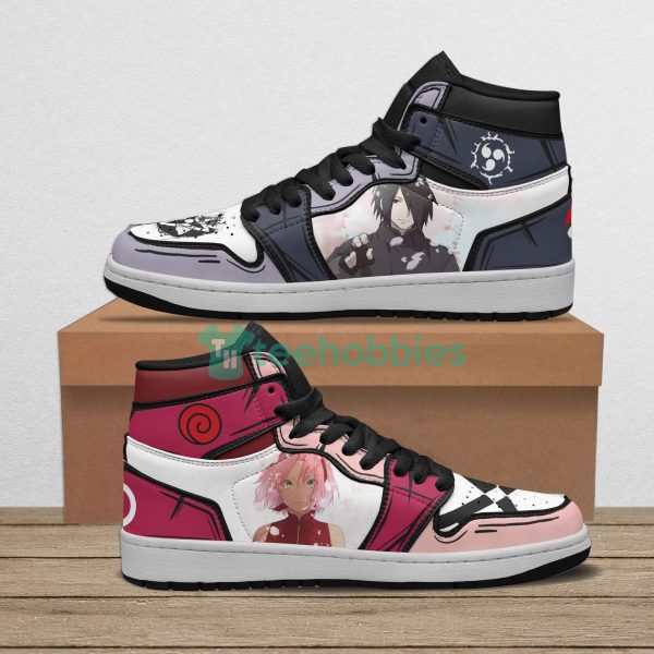 sasuke x sakura custom naruto anime air jordan hightop shoes 1 QZ3bW 600x600px Sasuke x Sakura Custom Naruto Anime Air Jordan Hightop Shoes