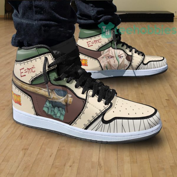 senku ishigami anime custom dr. stone air jordan hightop shoes 4 1Hfva 600x600px Senku Ishigami Anime Custom Dr. Stone Air Jordan Hightop Shoes