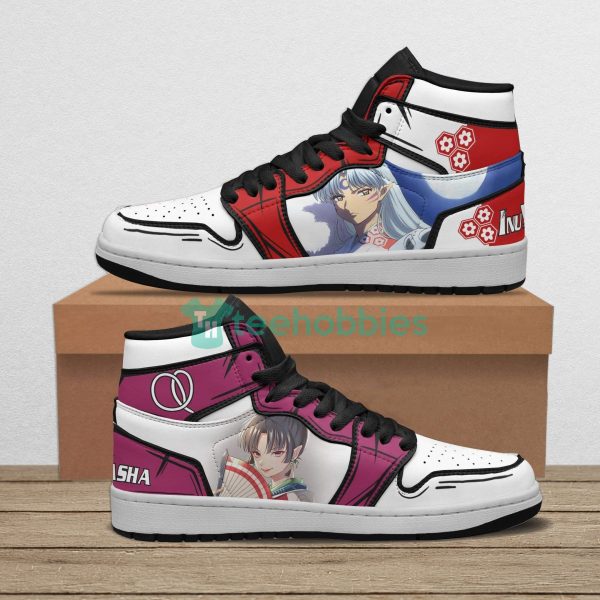 sesshomaru x kagura custom inuyasha anime air jordan hightop shoes 1 EAz9c 600x600px Sesshomaru x Kagura Custom Inuyasha Anime Air Jordan Hightop Shoes