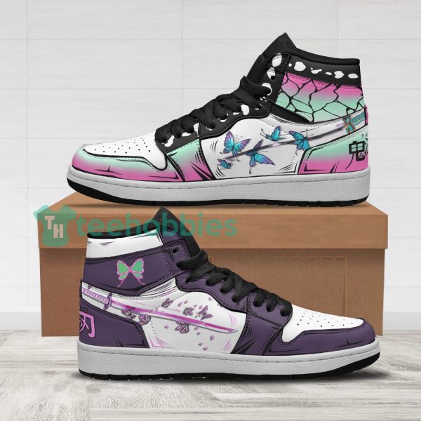 shinobu and kanao anime demon slayer air jordan hightop shoes 1 gpHBy 600x600px Shinobu and Kanao Anime Demon Slayer Air Jordan Hightop Shoes