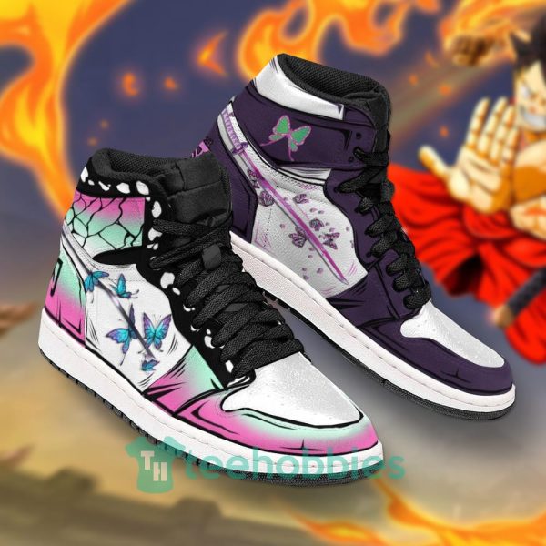 shinobu and kanao anime demon slayer air jordan hightop shoes 2 IdLT1 600x600px Shinobu and Kanao Anime Demon Slayer Air Jordan Hightop Shoes