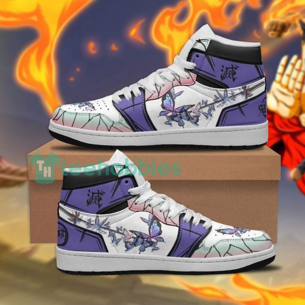 shinobu shoes custom demon slayer air jordan hightop shoes 1 pzgJB 600x600px Shinobu Shoes Custom Demon Slayer Air Jordan Hightop Shoes
