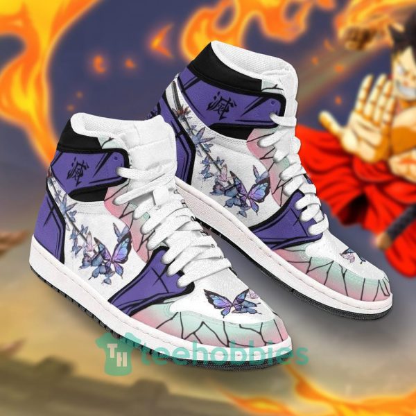 shinobu shoes custom demon slayer air jordan hightop shoes 2 5Wdou 600x600px Shinobu Shoes Custom Demon Slayer Air Jordan Hightop Shoes
