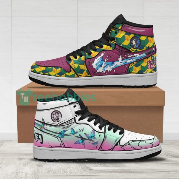 shinobu x giyuu custom demon slayer air jordan hightop shoes 1 ZF4QZ 600x600px Shinobu x Giyuu Custom Demon Slayer Air Jordan Hightop Shoes