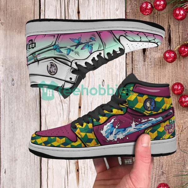 shinobu x giyuu custom demon slayer air jordan hightop shoes 3 ssbRE 600x600px Shinobu x Giyuu Custom Demon Slayer Air Jordan Hightop Shoes
