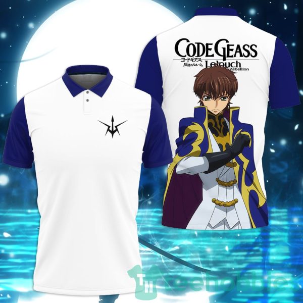 suzaku kururugi code geass custom anime polo shirt for men and women 1 wZ9fr 600x600px Suzaku Kururugi Code Geass Custom Anime Polo Shirt For Men And Women