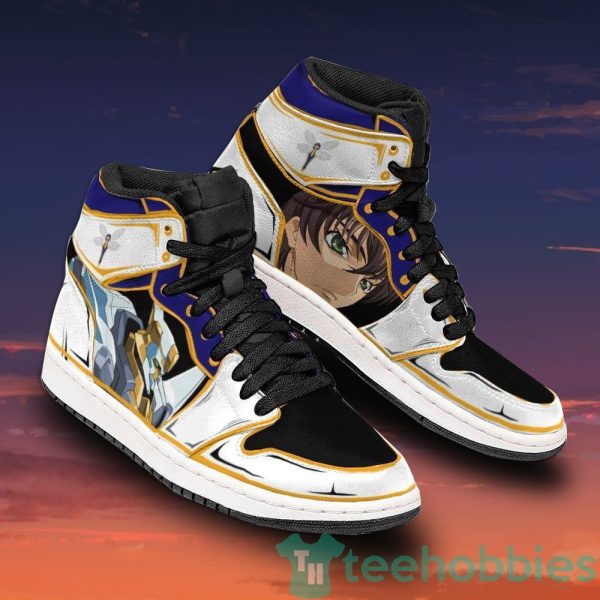 suzaku kururugi custom code geass anime air jordan hightop shoes 2 uEOUO 600x600px Suzaku Kururugi Custom Code Geass Anime Air Jordan Hightop Shoes