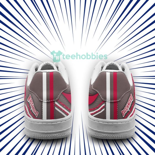 tampa bay buccaneers logo and striped style air force shoes for fans 3 4oAff 600x600px Tampa Bay Buccaneers Logo And Striped Style Air Force Shoes For Fans