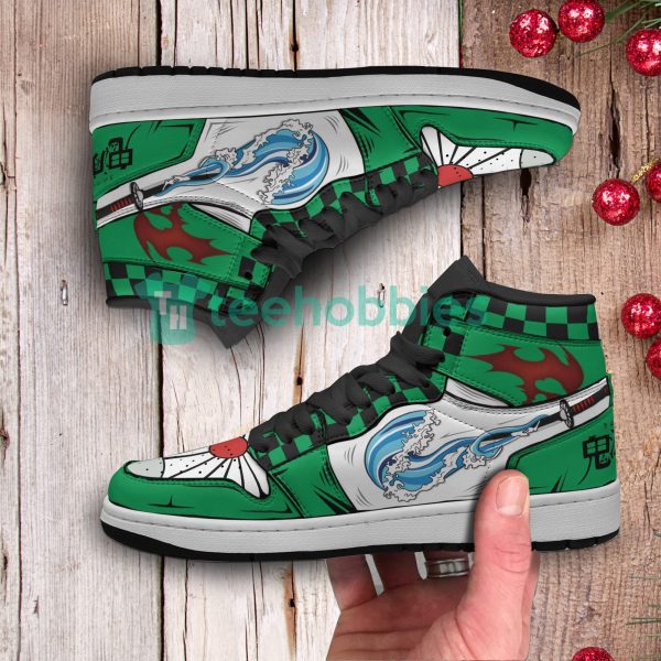tanjiro cosplay anime costume water breathing air jordan hightop shoes 3 mtbiN 600x600px Tanjiro Cosplay Anime Costume Water Breathing Air Jordan Hightop Shoes