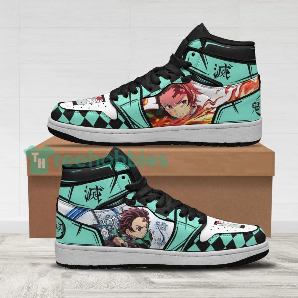 tanjiro fans custom demon slayers sun and water air jordan hightop shoes 1 vlYND 600x600px Tanjiro Fans Custom Demon Slayers Sun and Water Air Jordan Hightop Shoes