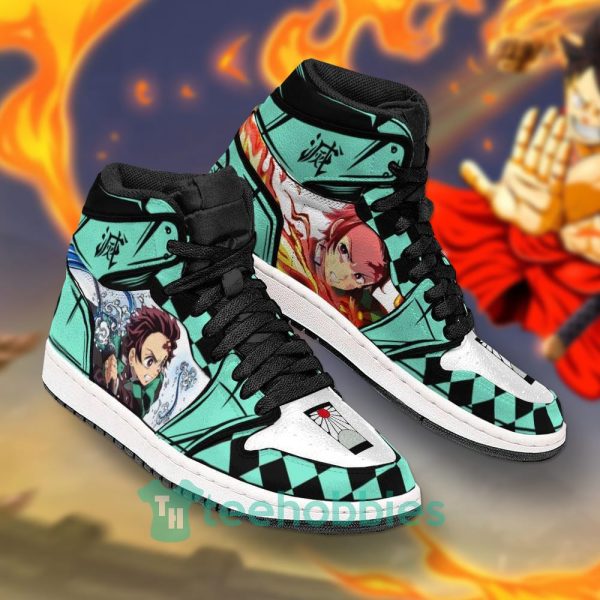 tanjiro fans custom demon slayers sun and water air jordan hightop shoes 2 t4YpW 600x600px Tanjiro Fans Custom Demon Slayers Sun and Water Air Jordan Hightop Shoes