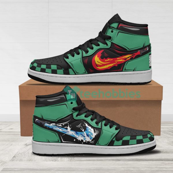 tanjiro kamado anime custom demon slayer air jordan hightop shoes 1 E2UTN 600x600px Tanjiro Kamado Anime Custom Demon Slayer Air Jordan Hightop Shoes