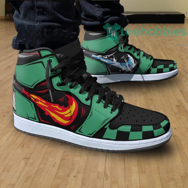 tanjiro kamado anime custom demon slayer air jordan hightop shoes 3 fg2xn 600x600px Tanjiro Kamado Anime Custom Demon Slayer Air Jordan Hightop Shoes
