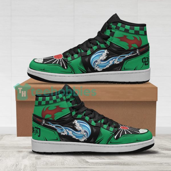 tanjiro kamado demon slayer anime air jordan hightop shoes 1 chV4L 600x600px Tanjiro Kamado Demon Slayer Anime Air Jordan Hightop Shoes