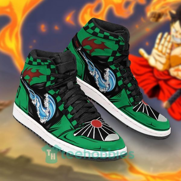 tanjiro kamado demon slayer anime air jordan hightop shoes 2 ak7Sr 600x600px Tanjiro Kamado Demon Slayer Anime Air Jordan Hightop Shoes