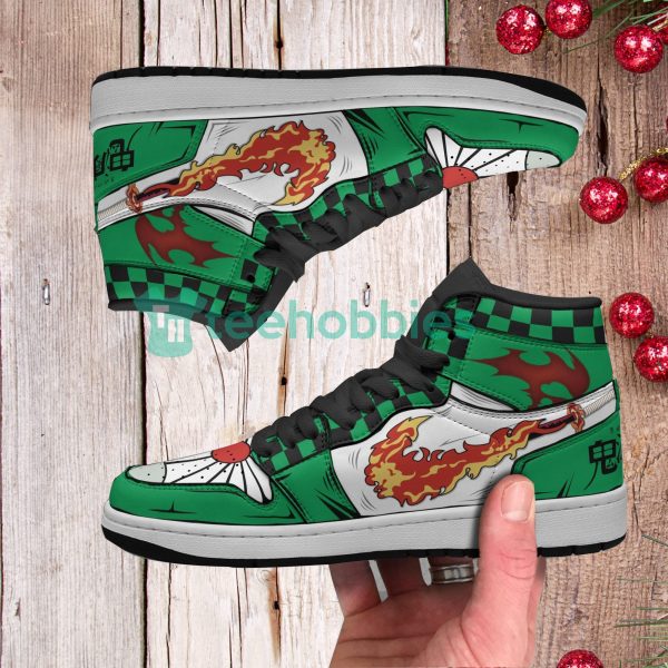 tanjiro kamado demon slayer fire skill custom air jordan hightop shoes 4 UcM83 600x600px Tanjiro Kamado Demon Slayer Fire Skill Custom Air Jordan Hightop Shoes