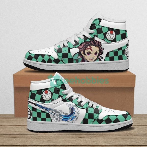 tanjiro kamado sneakers custom anime air jordan hightop shoes 1 9MxxY 600x600px Tanjiro Kamado Sneakers Custom Anime Air Jordan Hightop Shoes