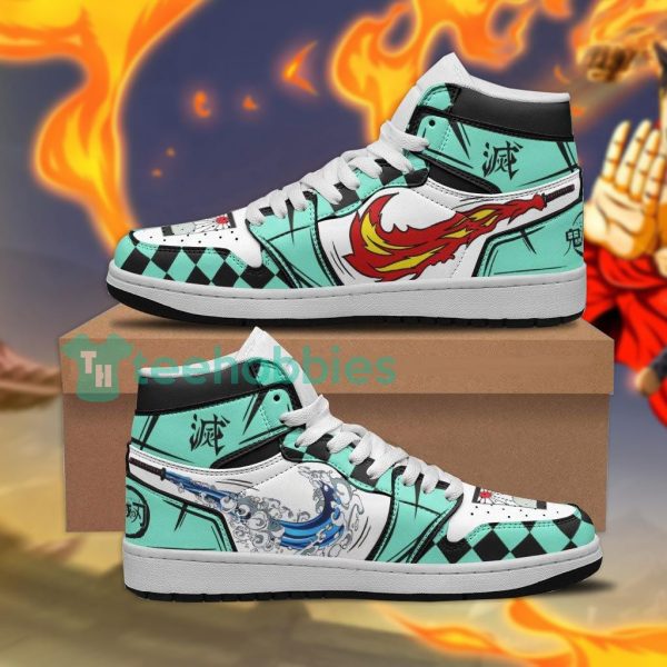 tanjiro shoes air jordan hightop shoes demon slayer anime 1 xhfYN 600x600px Tanjiro Shoes Air Jordan Hightop Shoes Demon Slayer Anime