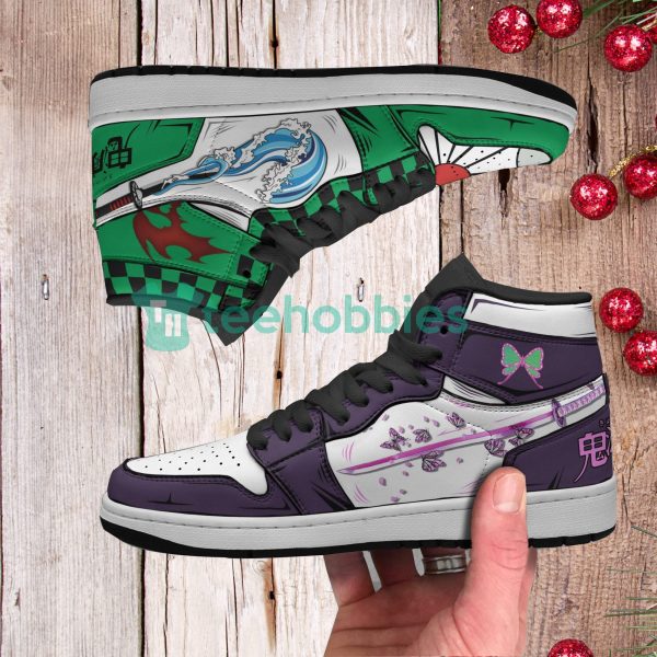 tanjiro x kanao custom demon slayer anime air jordan hightop shoes 4 1vZwf 600x600px Tanjiro x Kanao Custom Demon Slayer Anime Air Jordan Hightop Shoes