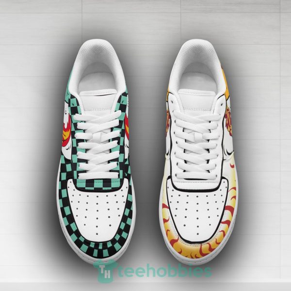 tanjiro x rengoku custom demon slayer anime air force shoes 3 g4fJF 600x600px Tanjiro x Rengoku Custom Demon Slayer Anime Air Force Shoes