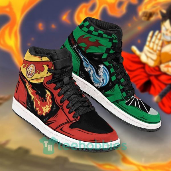 tanjiro x rengoku demon slayer sword custom air jordan hightop shoes 2 1WDwC 600x600px Tanjiro x Rengoku Demon Slayer Sword Custom Air Jordan Hightop Shoes
