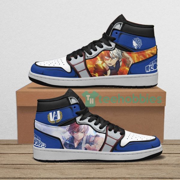 todoroki my hero academia custom anime air jordan hightop shoes 1 prEZZ 600x600px Todoroki My Hero Academia Custom Anime Air Jordan Hightop Shoes