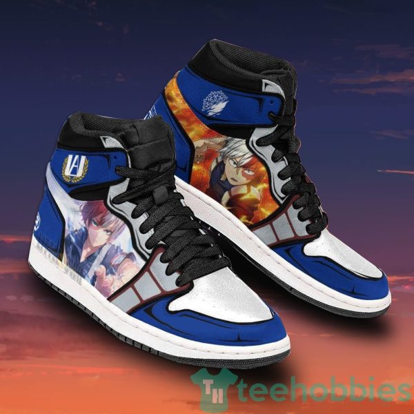 todoroki my hero academia custom anime air jordan hightop shoes 4 77Ltq 600x600px Todoroki My Hero Academia Custom Anime Air Jordan Hightop Shoes