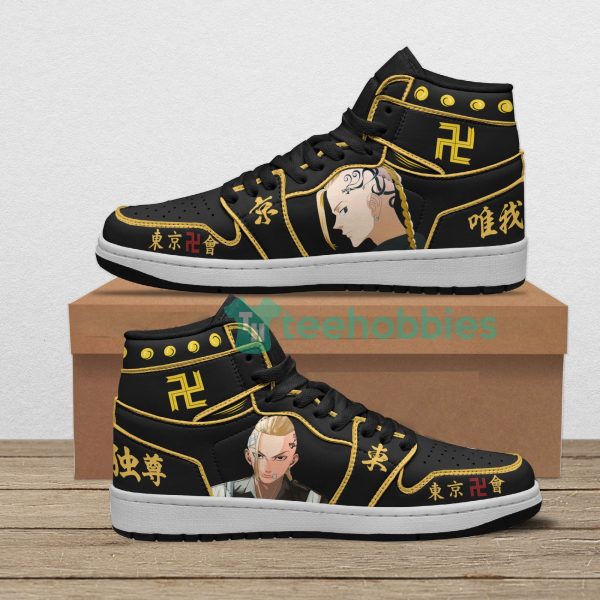 tokyo revengers ken ryuguji anime air jordan hightop shoes 1 gyOHc 600x600px Tokyo Revengers Ken Ryuguji Anime Air Jordan Hightop Shoes