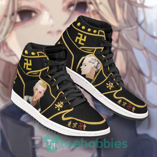 tokyo revengers ken ryuguji anime air jordan hightop shoes 2 6Pkj7 600x600px Tokyo Revengers Ken Ryuguji Anime Air Jordan Hightop Shoes