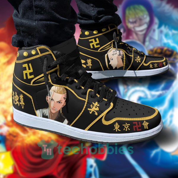 tokyo revengers ken ryuguji anime air jordan hightop shoes 4 Hscm7 600x600px Tokyo Revengers Ken Ryuguji Anime Air Jordan Hightop Shoes