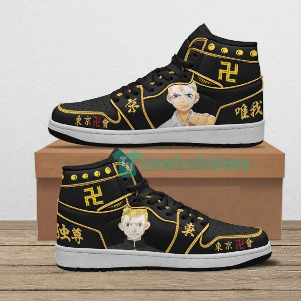 tokyo revengers takemichi hanagaki anime air jordan hightop shoes 1 Druf9 600x600px Tokyo Revengers Takemichi Hanagaki Anime Air Jordan Hightop Shoes