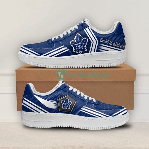 toronto maple leaves logo and striped style air force shoes for fans 1 PA0uM 600x600px Toronto Maple Leaves Logo And Striped Style Air Force Shoes For Fans