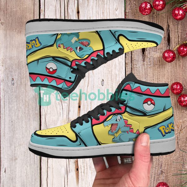totodile fans custom pokemon anime air jordan hightop shoes 2 dNbVo 600x600px Totodile Fans Custom Pokemon Anime Air Jordan Hightop Shoes