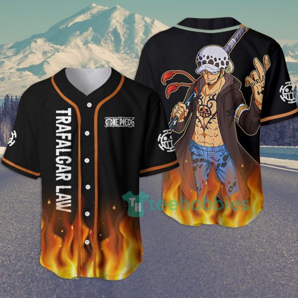 trafalgar law custom op anime jersey baseball shirt for fans 1 WzfYN 600x600px Trafalgar Law Custom OP Anime Jersey Baseball Shirt For Fans